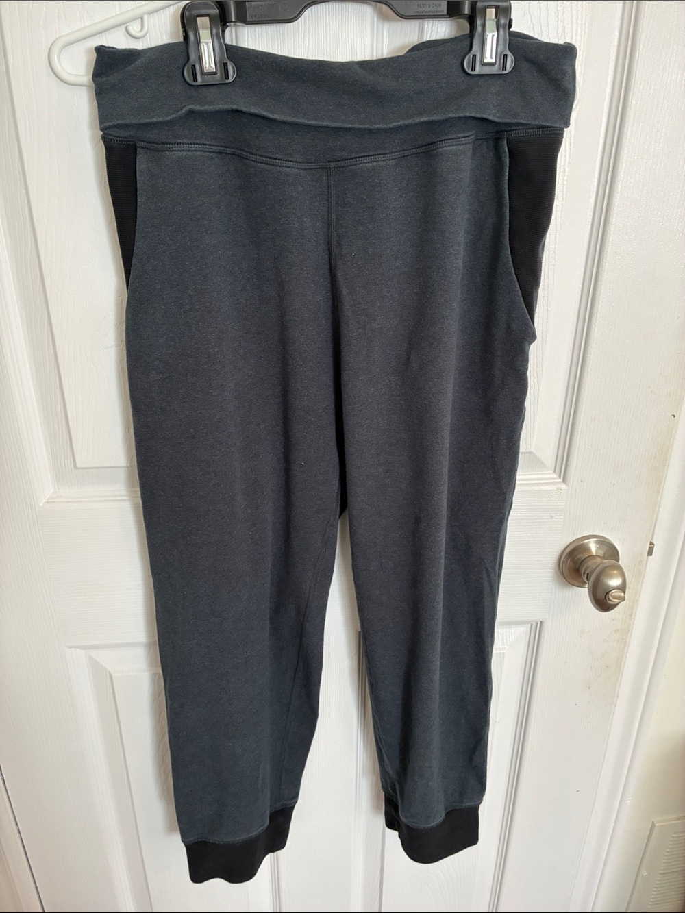 lululemon athletica Charcoal Fold-Over Waist Joggers
